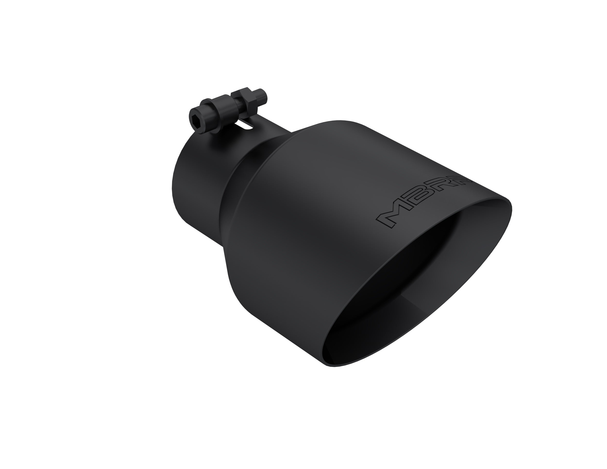 MBRP Exhaust Tip; 5in OD Out; 3in ID; 8in Length; Angle Cut; Dual Wall; T304