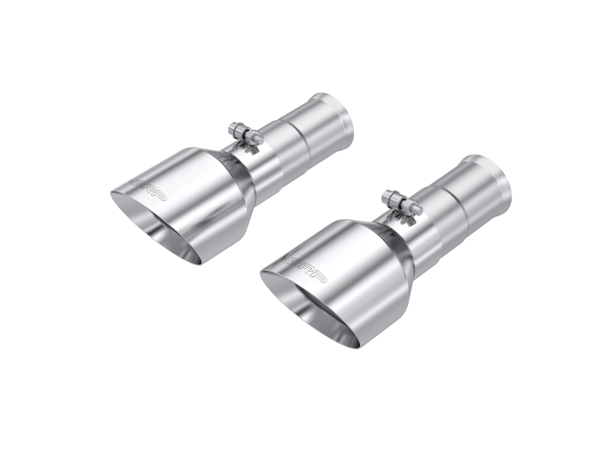 MBRP Exhaust 5in. OD Dual Wall Angle Cut Exhaust Tips Sold In Pairs.