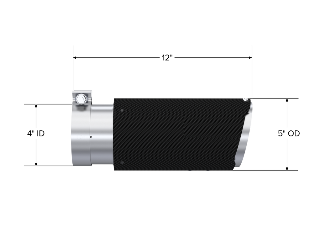 MBRP Exhaust 5 Inch Carbon Fiber Tip
