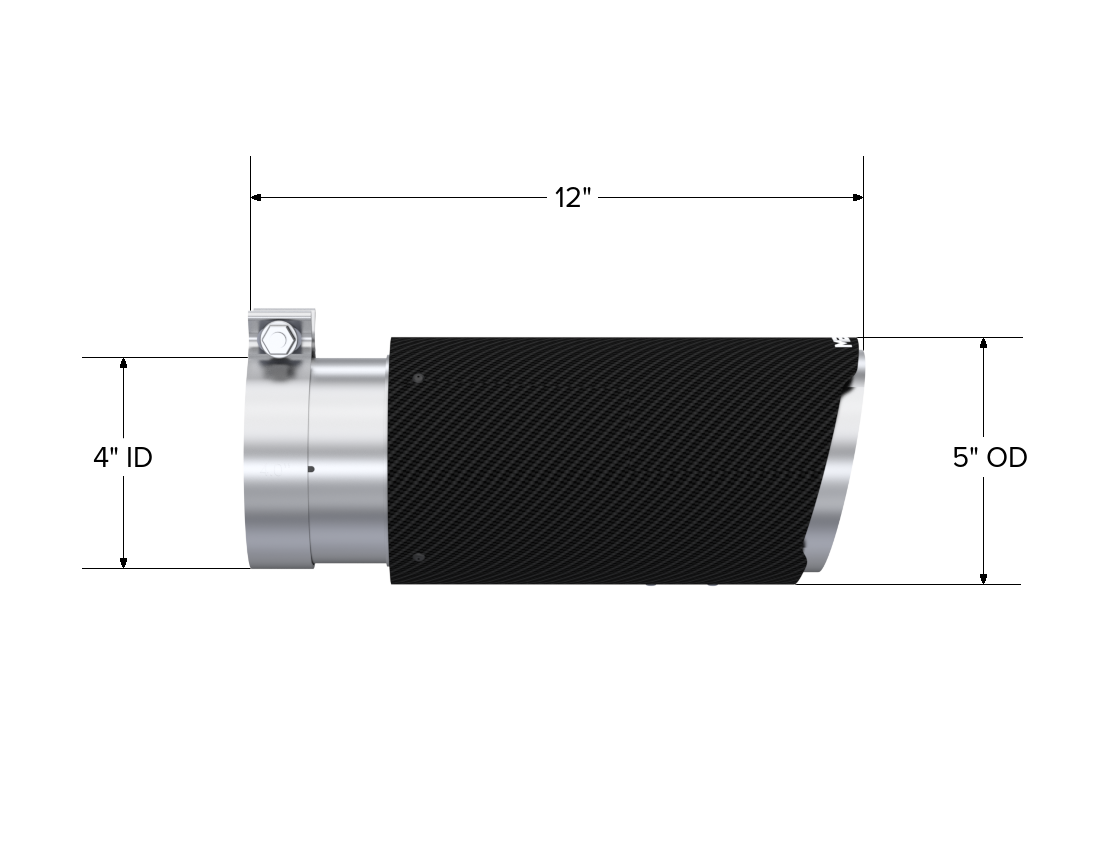 MBRP Exhaust 5 Inch Carbon Fiber Tip