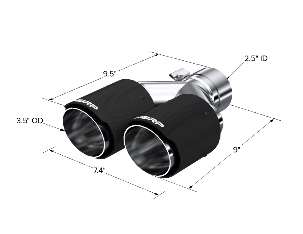 MBRP Armor Pro Exhaust Carbon Fiber Tip