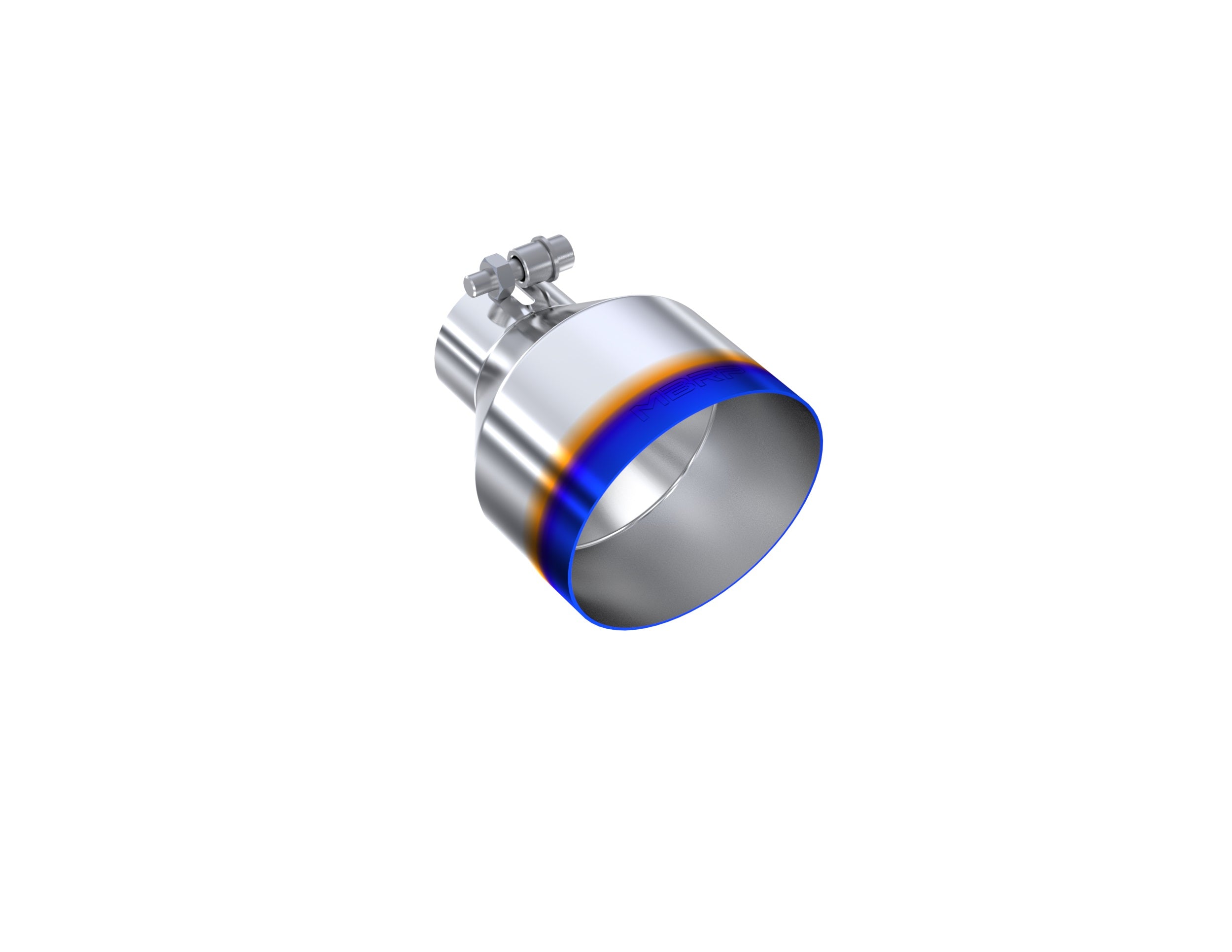 MBRP Exhaust Tip; 5in OD Out; 2.5in ID; 6.5in Length; Angle Cut; Single Wall; T304 BE
