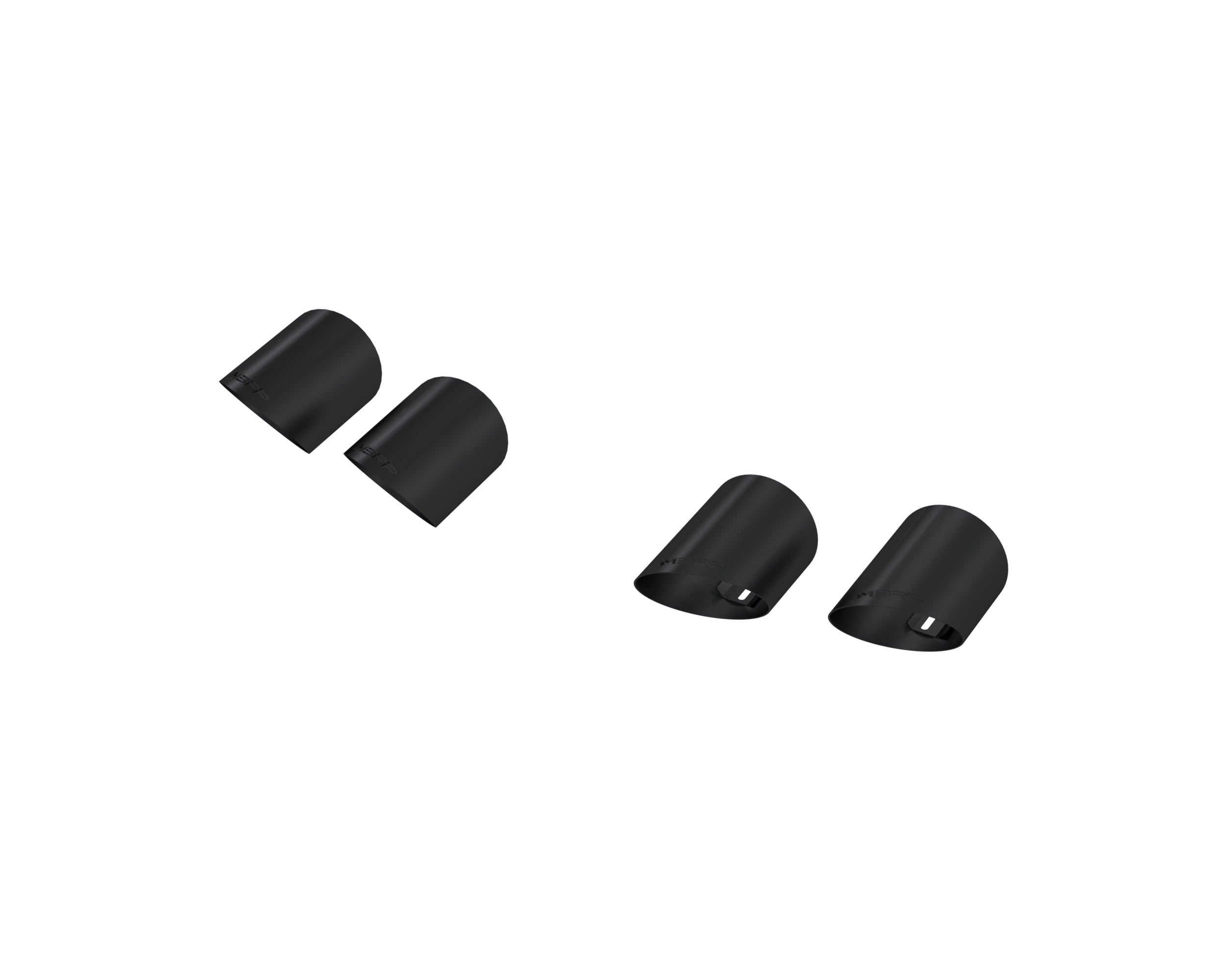 MBRP Exhaust 4" OD Quad Tip Cover Kit BLK
