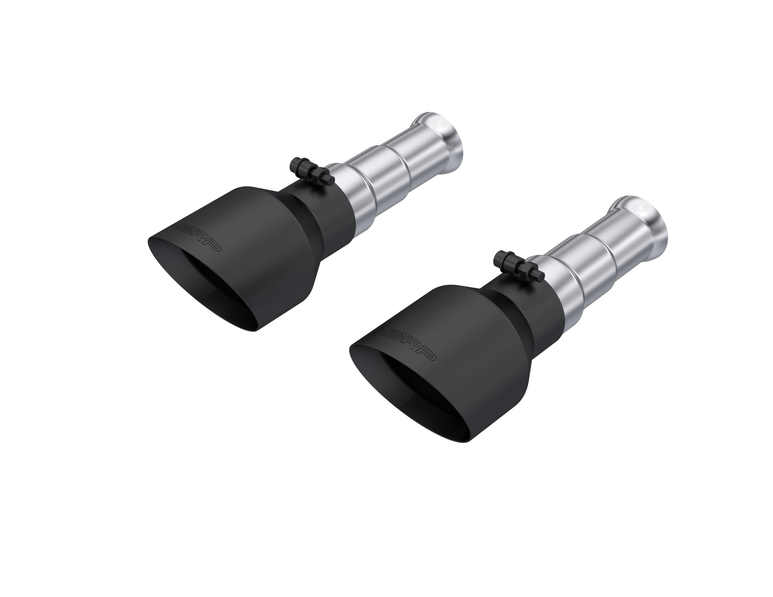 MBRP Exhaust 5in. OD Dual Wall Angle Cut Black Exhaust Tips Sold In Pairs.