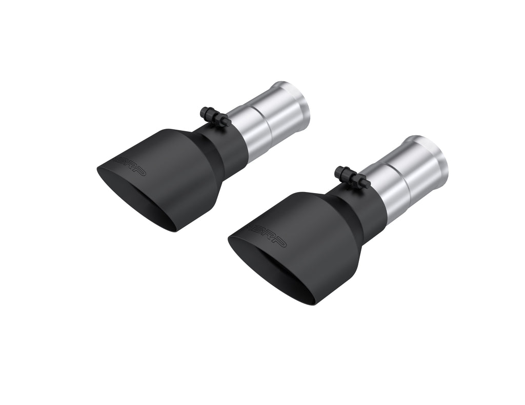 MBRP Exhaust 5in. OD Dual Wall Angle Cut BLK Exhaust Tips Sold In Pairs.